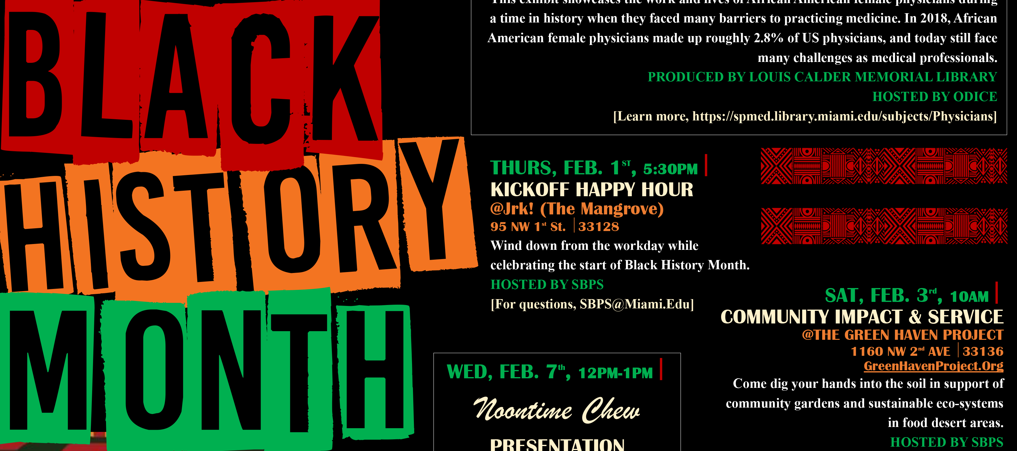 An events showcase of all Black History Month 2024 events.