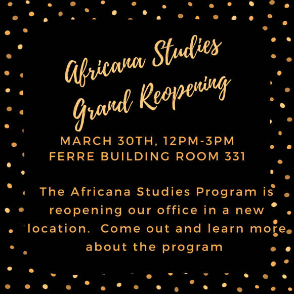 africana studies grand reopening