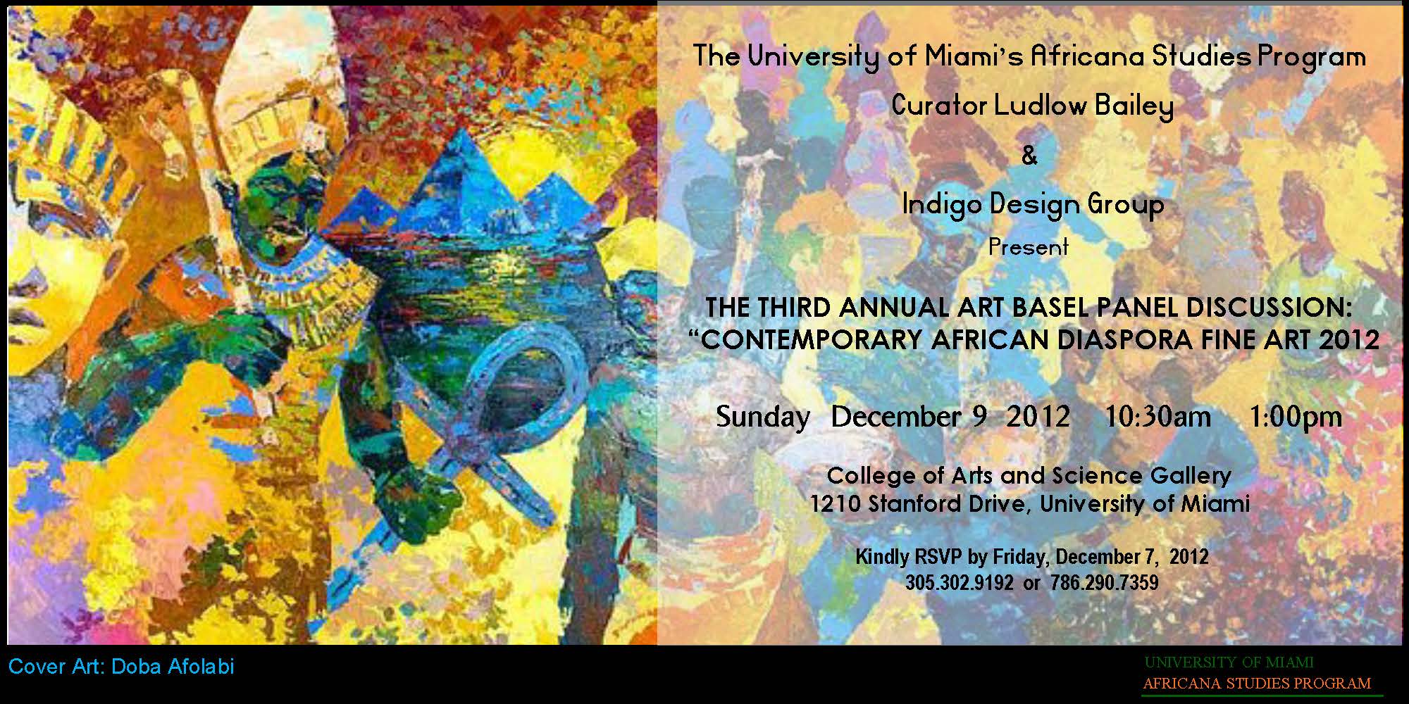 contemporary african diaspora fine art flyer