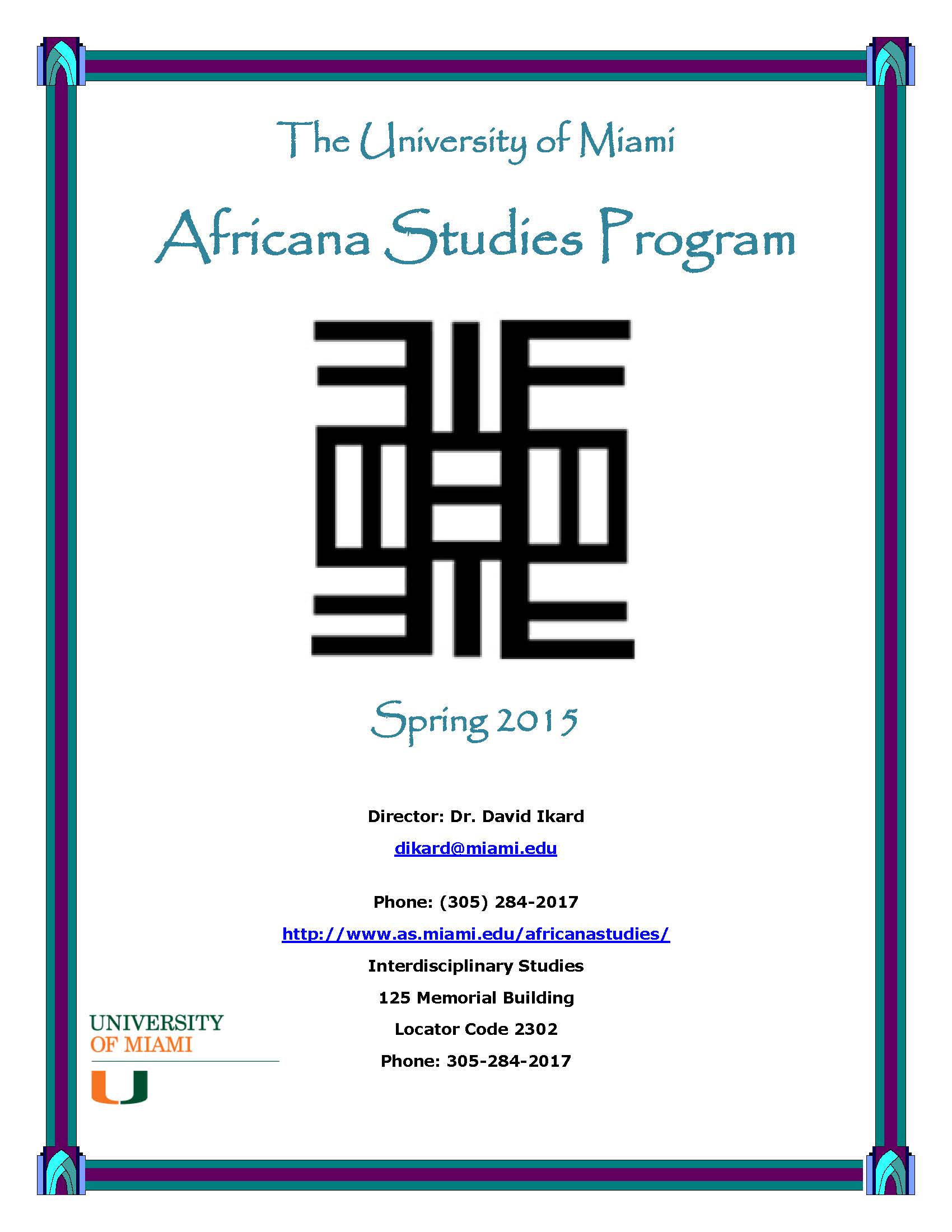 AAS Spring 2015 Course Booklet